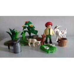 Playmobil dieren boerderij setje met geiten #54
