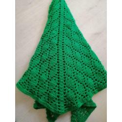 Nieuwe royale gehaakte omslag doek mooi groen