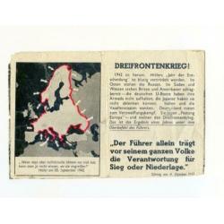 Propaganda flyer anti Duitsland 1941/42 Dreifrontenkrieg
