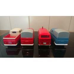 4 Volkswagen T1 busjes 11,5 cm