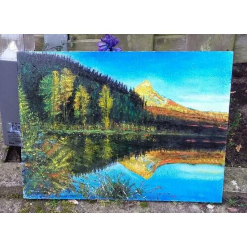 Schilderij " Morning blue ". Olieverf.