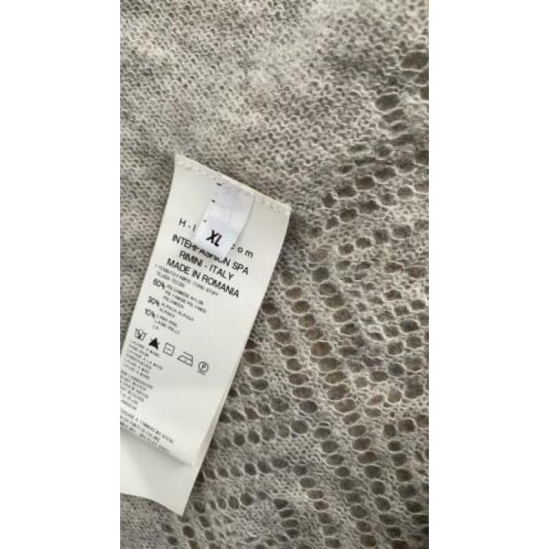 Vest high maat xl grijs alpaca