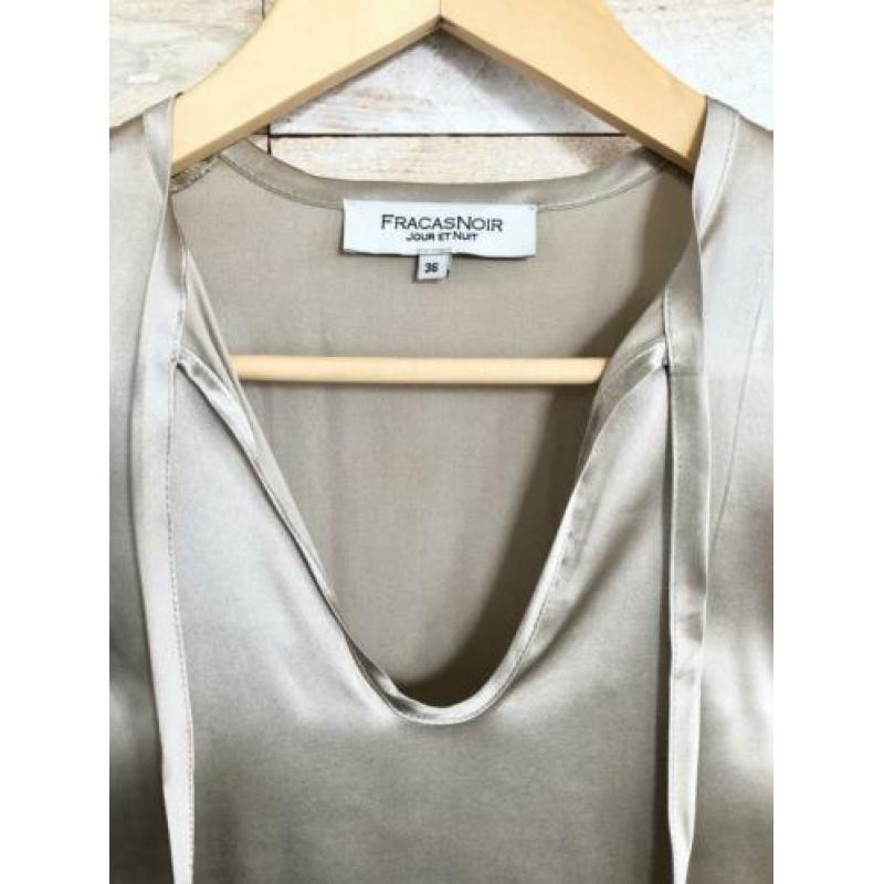 Fracasnoir top zijde champagne, maat 42 - NP 175,- wyp