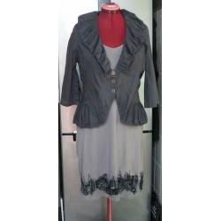 TRANSFER Prachtige, katoenen Blouse/Vestje maat 44 ( Nieuw)