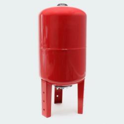 Staand Expansievat, 50 liter. Drukvat, expansie vat ROOD.
