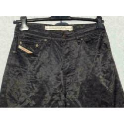 DIESEL zwarte glans pantelon mt 30