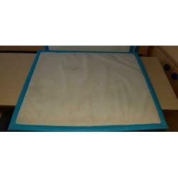 Nog 2x Jollein boxkleed 80 x 95cm blauw gecoat doek