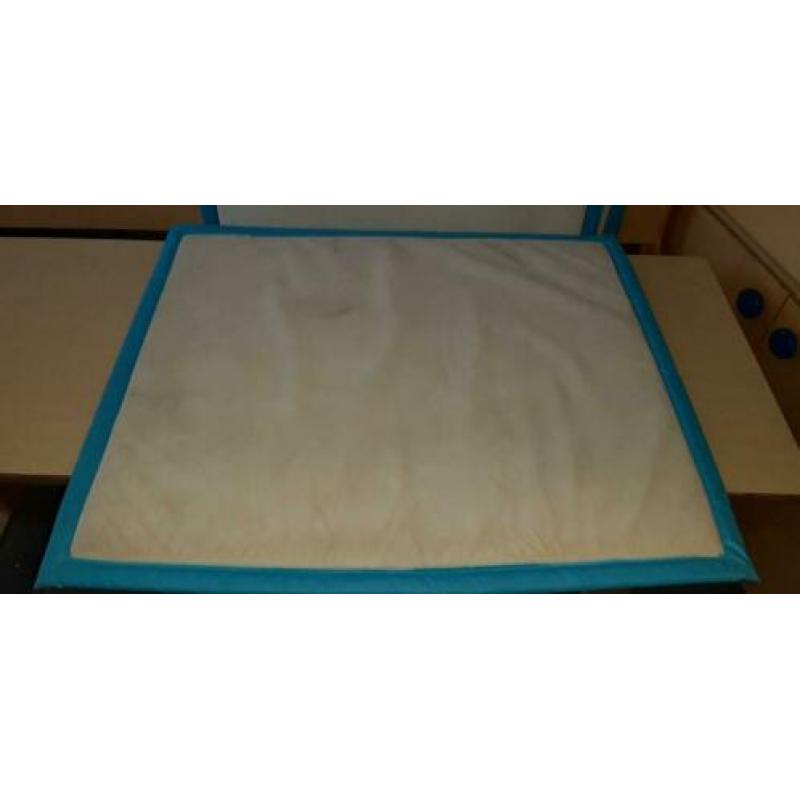 Nog 2x Jollein boxkleed 80 x 95cm blauw gecoat doek