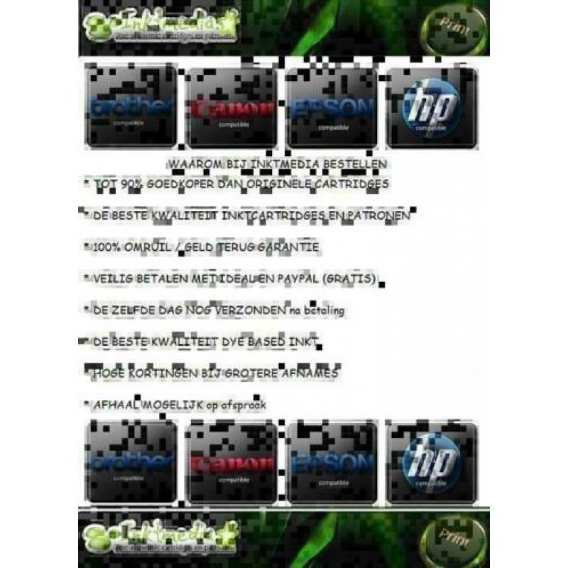 De goedkoopste inkt cartridges en toners voor uw printer !!!