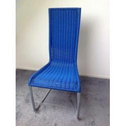 Design eetkamerstoel TECTA blauw