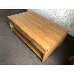 Jan des Bouvrie salontafel massief eiken 120 x 70cm