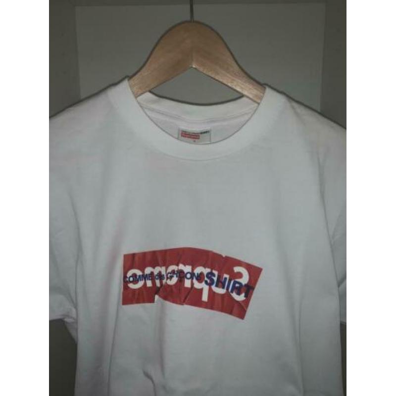 Supreme x Comme des Garçons Box Logo Tee White maat S