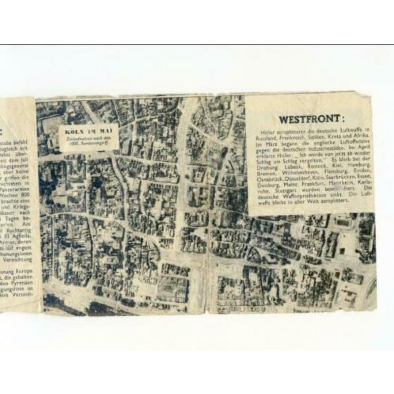 Propaganda flyer anti Duitsland 1941/42 Dreifrontenkrieg