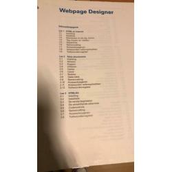 NHA webpage designer cursus, 2 mappen vol html css enz