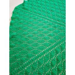 Nieuwe royale gehaakte omslag doek mooi groen