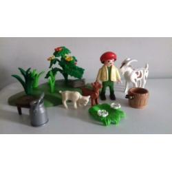 Playmobil dieren boerderij setje met geiten #54