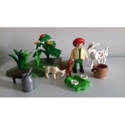 Playmobil dieren boerderij setje met geiten #54