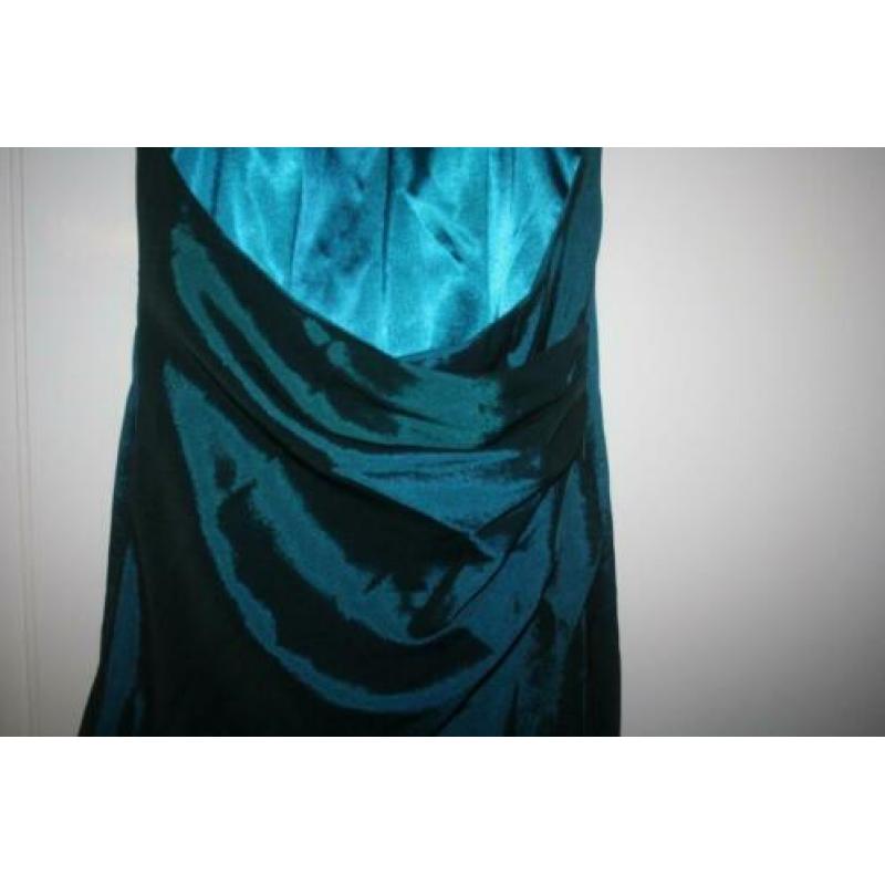 Gala jurk smaragd groen zgan Juju en Christine mt M/ mt 4