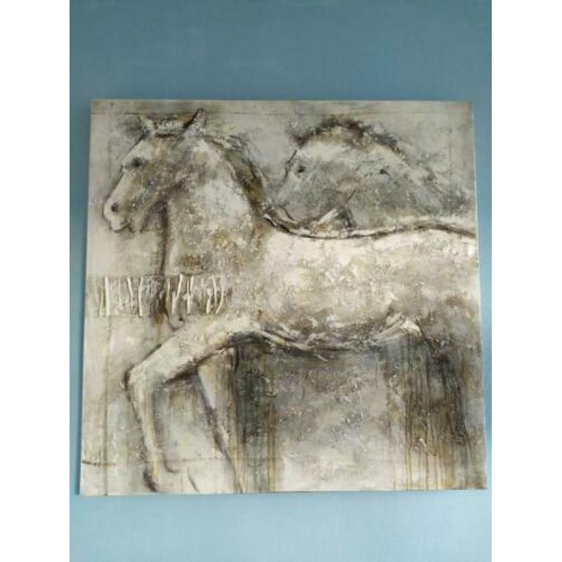 olieverfschilderij paarden