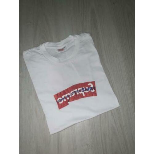 Supreme x Comme des Garçons Box Logo Tee White maat S