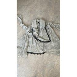 Vest high maat xl grijs alpaca