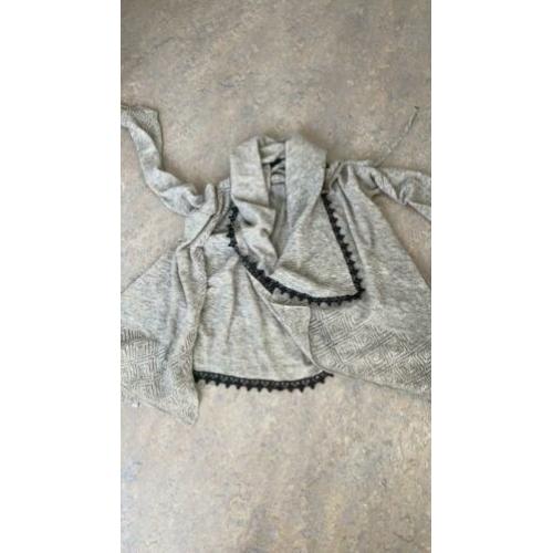 Vest high maat xl grijs alpaca
