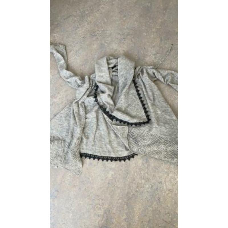 Vest high maat xl grijs alpaca