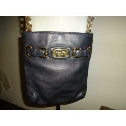 D4A Michael Kors zwarte leren schoudertas ketting band