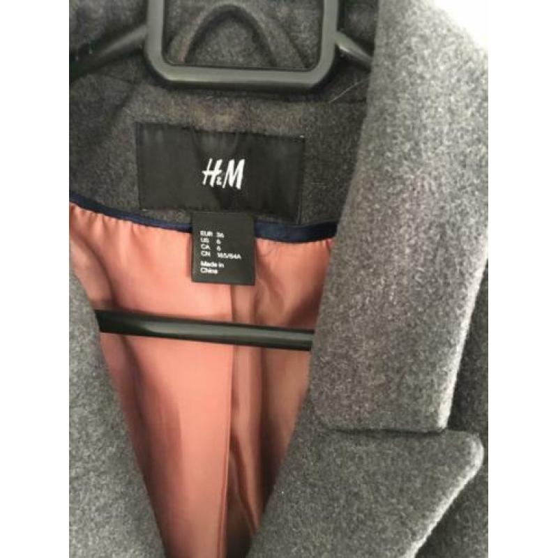 Lange H&M jas maat 36