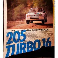 Uniek Historische Autofolder TALBOT Samba /Peugeot 1985