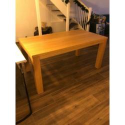 Eikenhout eettafel