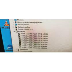 Zeer Snelle i7 8 Gb 8x 3.4 GHZ 500 GB HDD Windows 10 Pro