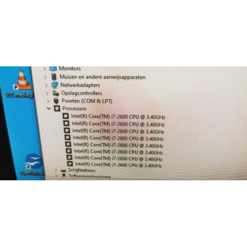 Zeer Snelle i7 8 Gb 8x 3.4 GHZ 500 GB HDD Windows 10 Pro