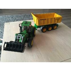 Bruder tractor John Deere 7930 met Joskin kipper izgst