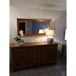 Dressoir met spiegel grenen hout wel gebruikers sporen