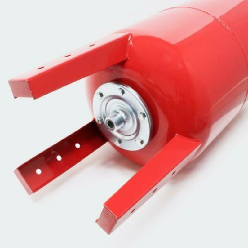 Staand Expansievat, 50 liter. Drukvat, expansie vat ROOD.