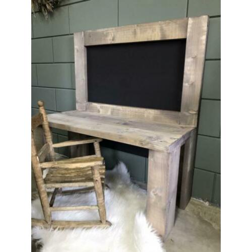 Speeltafel - krijtbord - stoer steigerhout