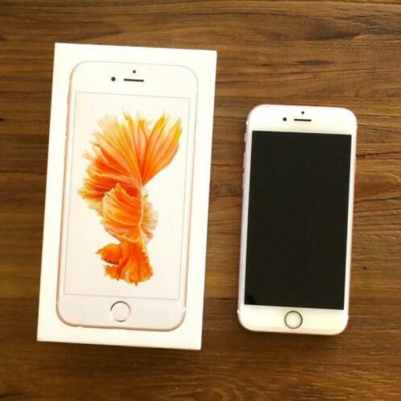 Als nieuw iphone 6s 128 gb roze kras vrij 100% in orde, incl