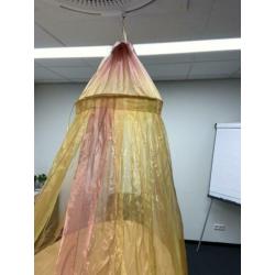 Goudkleurige klamboe voor baby/kinderkamer, nieuw.