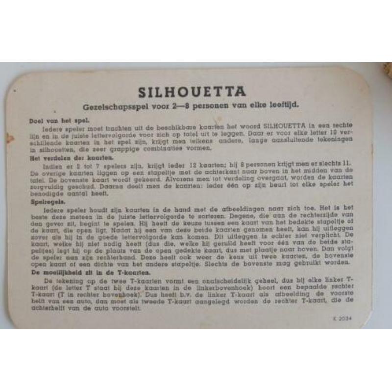 Slihouetta , gezelschapsspel