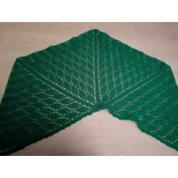 Nieuwe royale gehaakte omslag doek mooi groen