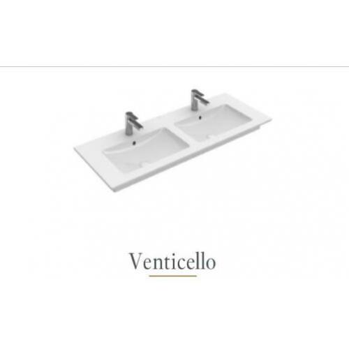 Villeroy en Boch dubbele wastafel 130x50 koopje