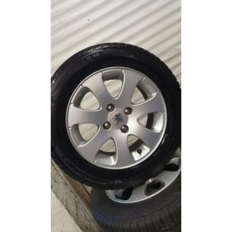 15"Originele Peugeot 4x108 Velgen+Banden 207/208/partner !!!