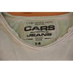 Leuk licht groen shirt van Cars. Maat 14 (164 )