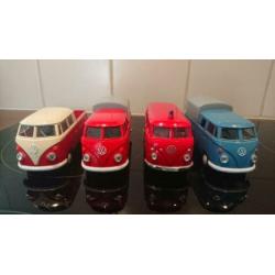 4 Volkswagen T1 busjes 11,5 cm
