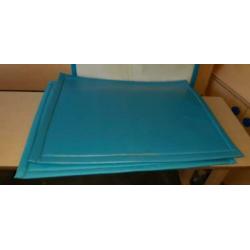 Nog 2x Jollein boxkleed 80 x 95cm blauw gecoat doek
