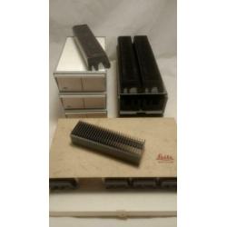 17 assorted slide holders dia-houder