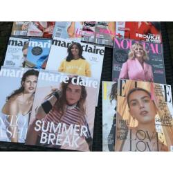 Glossy tijdschriften Marie Claire/Elle/Beau Monde/Nouvea