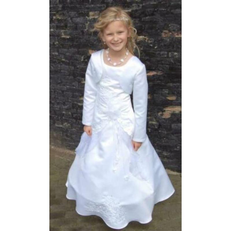 158 witte bruidsmeisje bolero jasje communie Kim