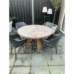 Zgan ronde tuintafel 130cm